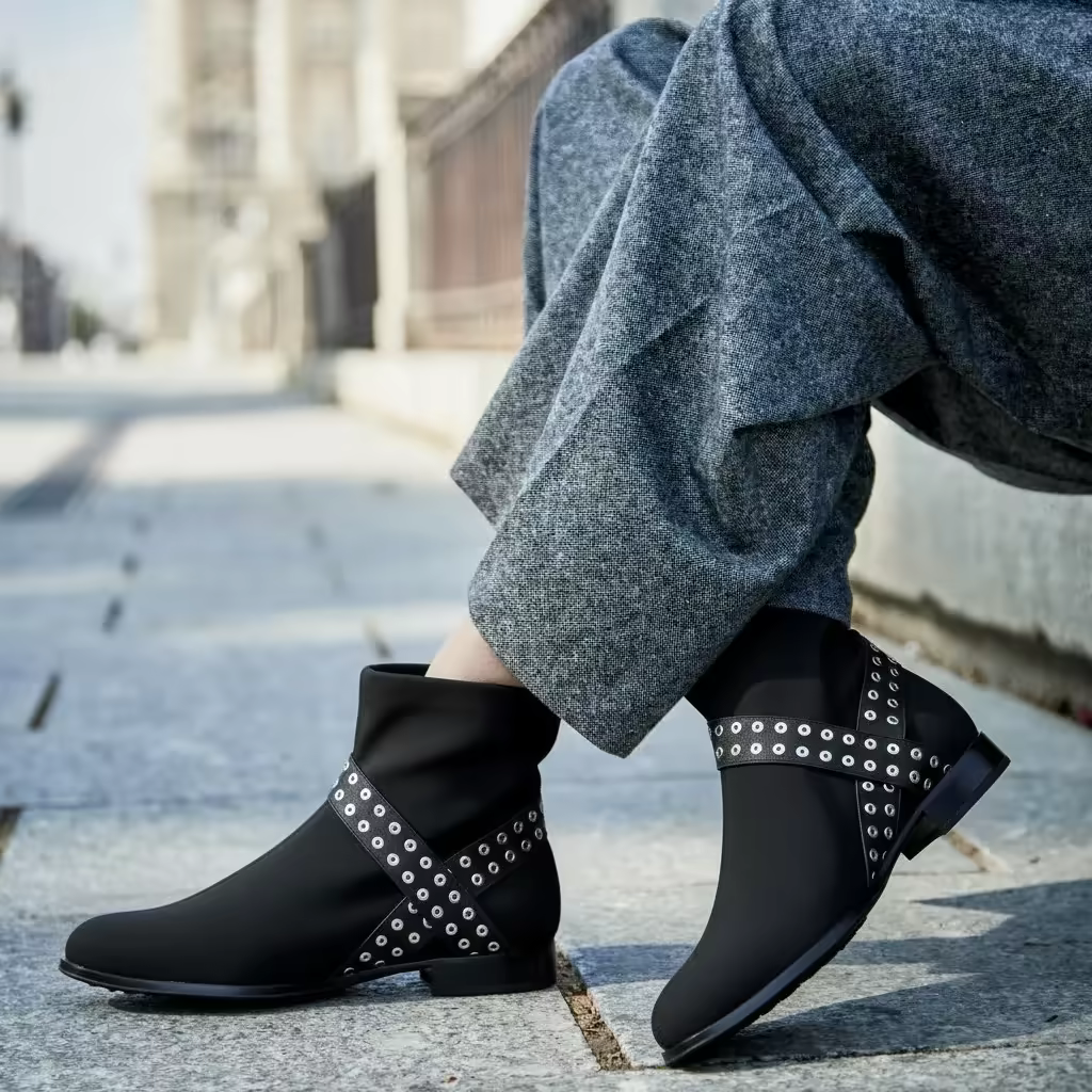 Pretty Ballerinas Black Booties Lifestyle